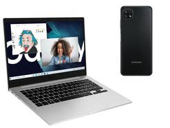 Samsung Galaxy Book Go und Galaxy A22 5G Samsung Galaxy Book Go und Galaxy A22 5G