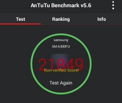 Samsung Galaxy A3 im AnTuTu-Benchmark Samsung Galaxy A3 im AnTuTu-Benchmark