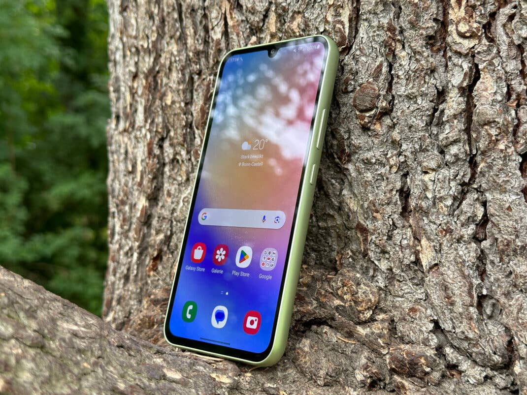 Hell genug für die Outdoor-Nutzung: Der Display des Galaxy A34