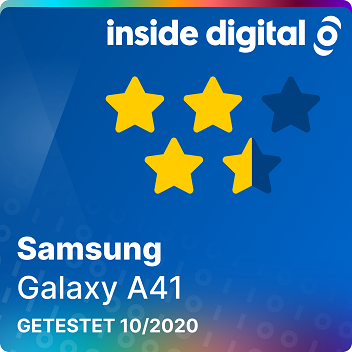 Testsiegel des Samsung Galaxy A41