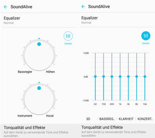 Samsung Galaxy A5 (2016) Musik-Equalizer