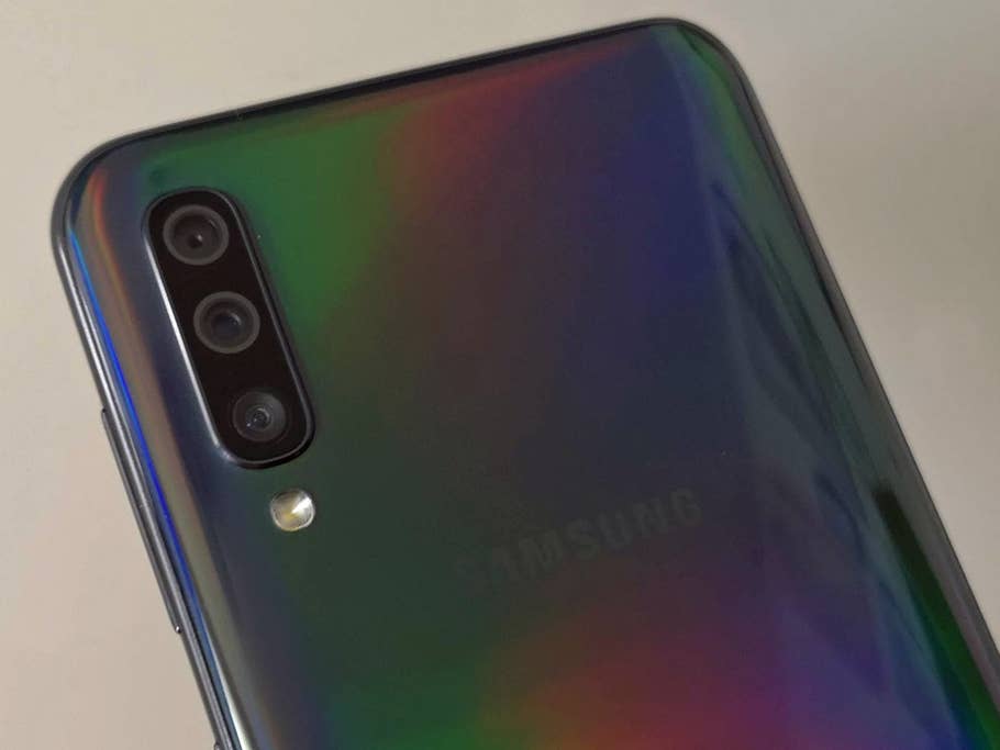 Triple-Kamera des Samsung Galaxy A50.