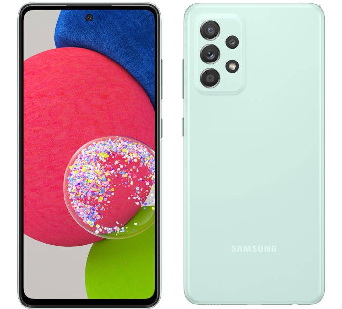 Samsung Galaxy A52s 5G Vorderseite und Rückseite