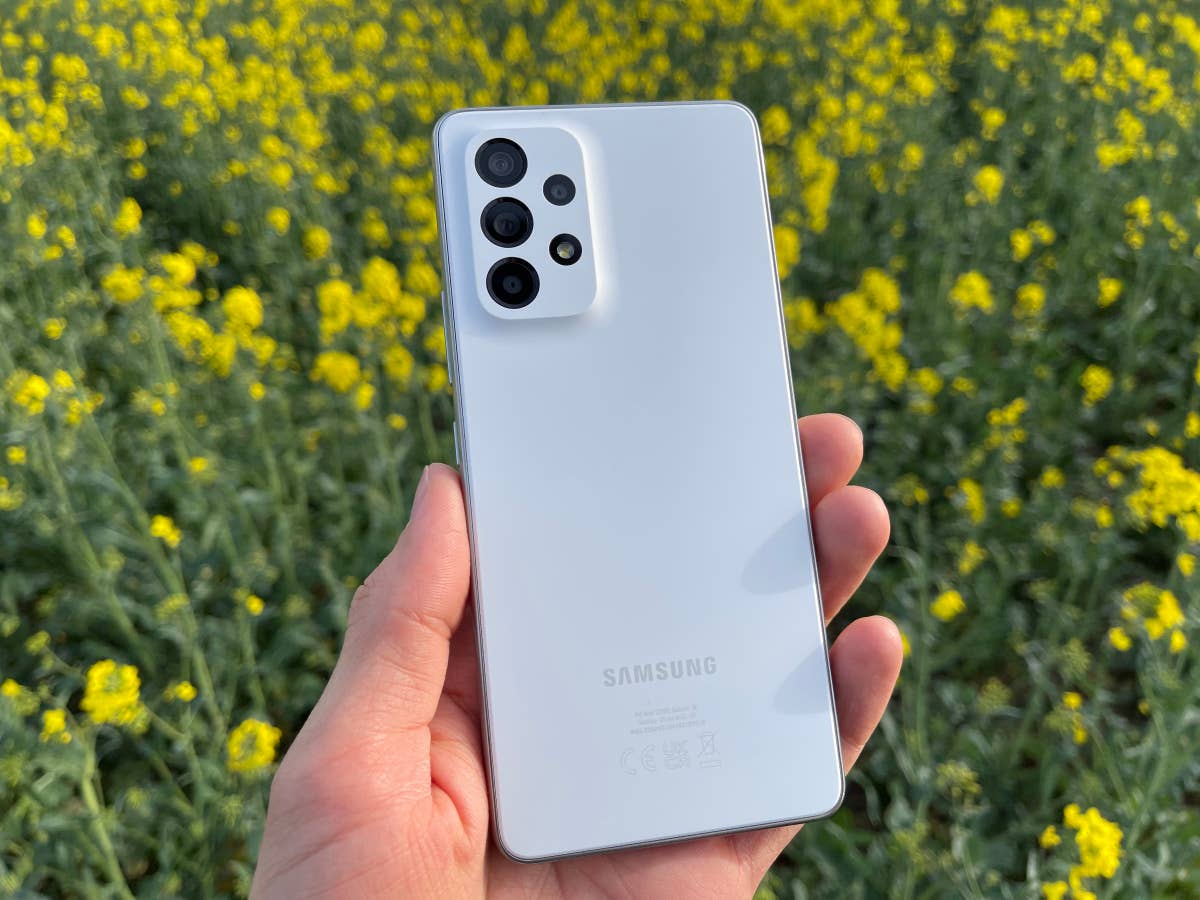 Die Rückseite des Samsung Galaxy A53 im Test