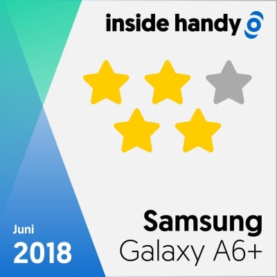 Samsung Galaxy A6+ im Test: 4 von 5 Sternen