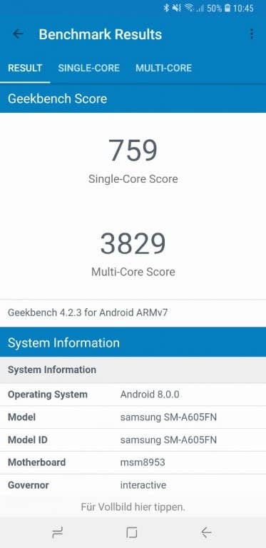 Samsung Galaxy A6+ im Test: Benchmark-Tests
