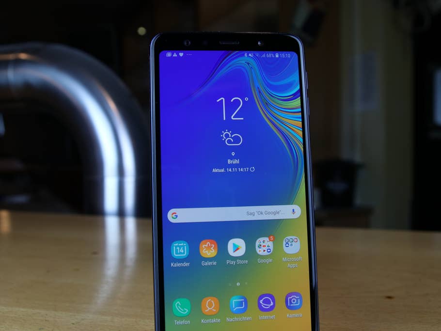 Das Display des Samsung Galaxy A7 (2018)