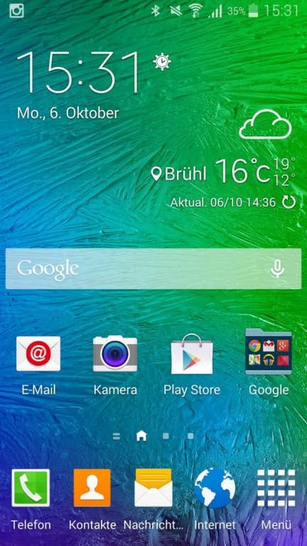 Samsung Galaxy Alpha: Screenshots