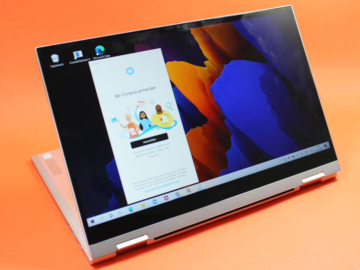 Umgeklapptes Samsung Galaxy Book Flex 2