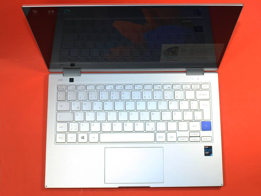 Tastatur des Samsung Galaxy Book Flex 2