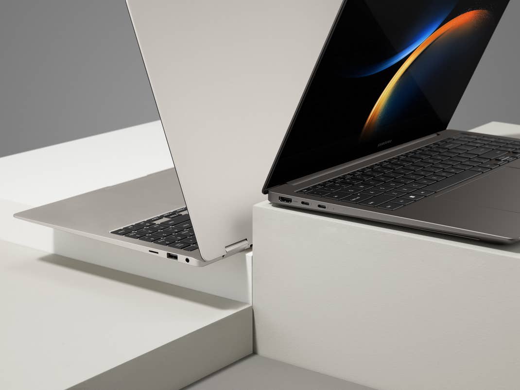 Die Anschlüsse des Samsung Galaxy Book3 Pro und Ultra