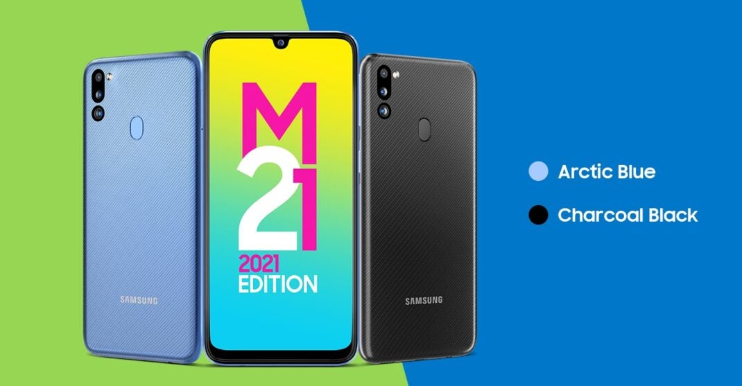 Samsung Galaxy M21 2021 Edition Vorderseite und Rückseite