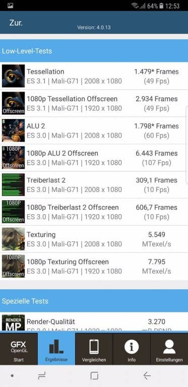 Samsung Galaxy Note 8 - Benchmark-Tests