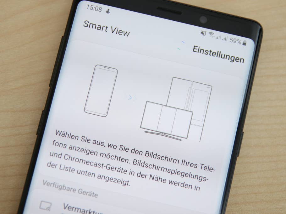 Samsung Galaxy Note 9 Smart View Funktion