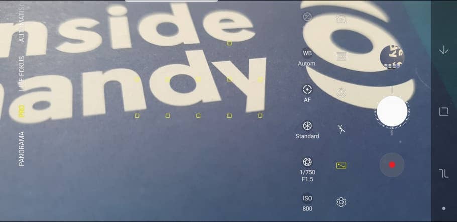Samsung Galaxy Note 9 im Test: Die Kamera-App
