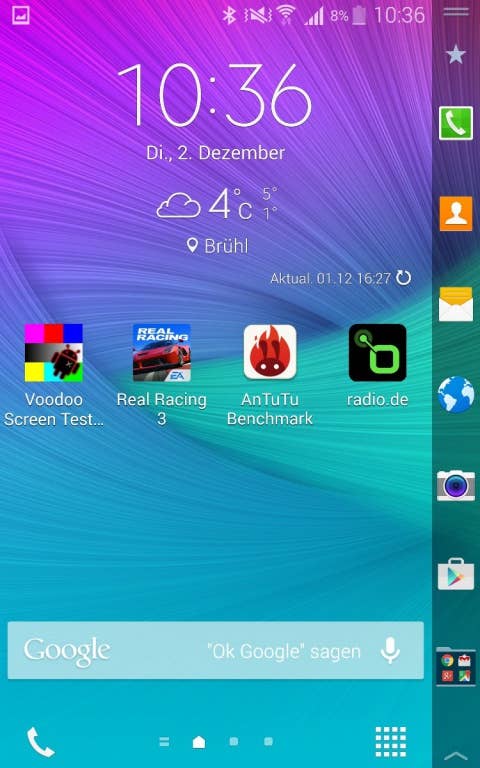 Samsung Galaxy Note Edge Screenshots