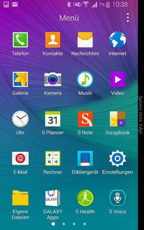 Samsung Galaxy Note Edge Screenshots