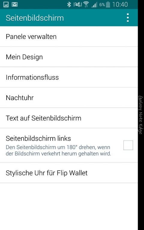 Samsung Galaxy Note Edge Screenshots