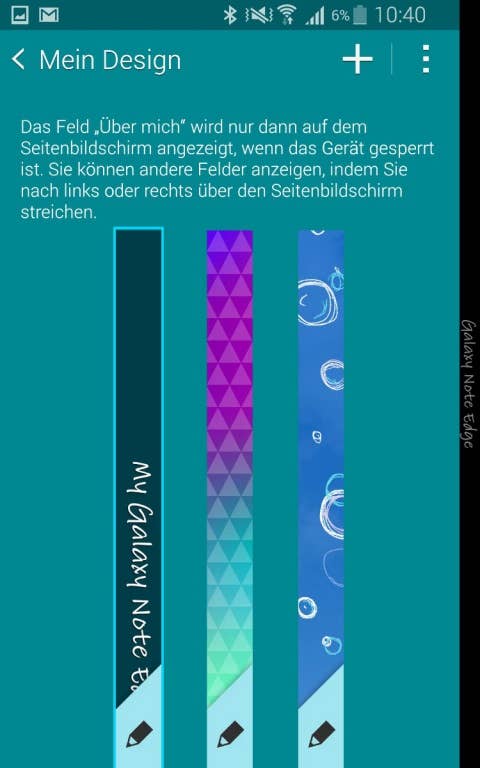 Samsung Galaxy Note Edge Screenshots