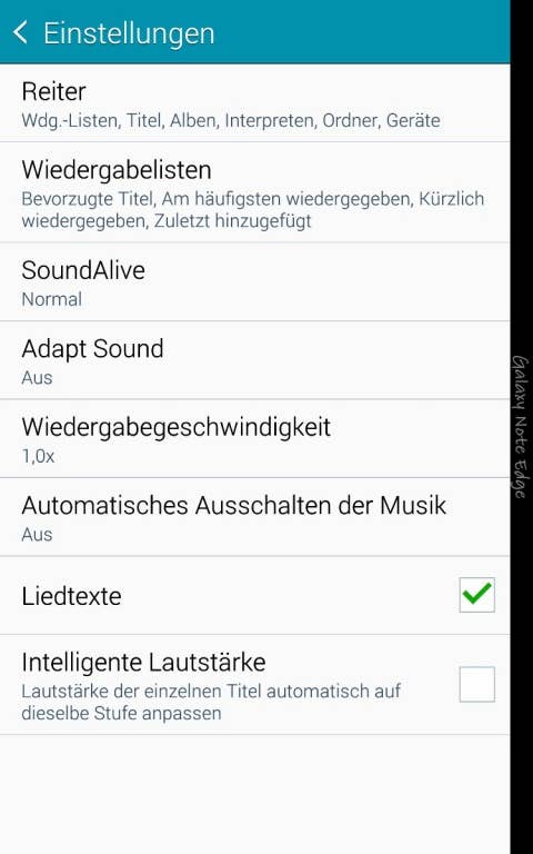 Samsung Galaxy Note Edge Screenshots