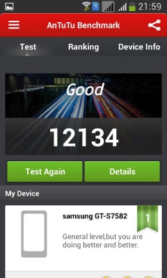 Samsung Galaxy S Duos 2 Antutu-Benchmark-Test