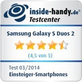 Samsung Galaxy S Duos 2 Testsiegel