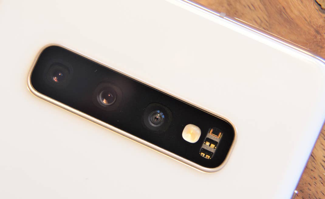 Die drei Kameras des Samsung Galaxy S10+