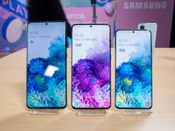 Samsung Galaxy S20, S20+ und S20 Ultra nebeneinander Samsung Galaxy S20, S20+ und S20 Ultra nebeneinander