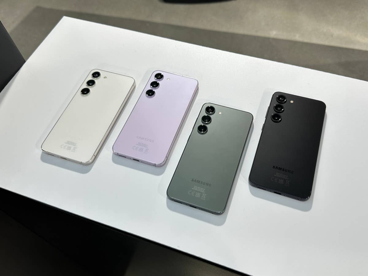 Die vier frei verfügbaren Farben des Samsung Galaxy S23