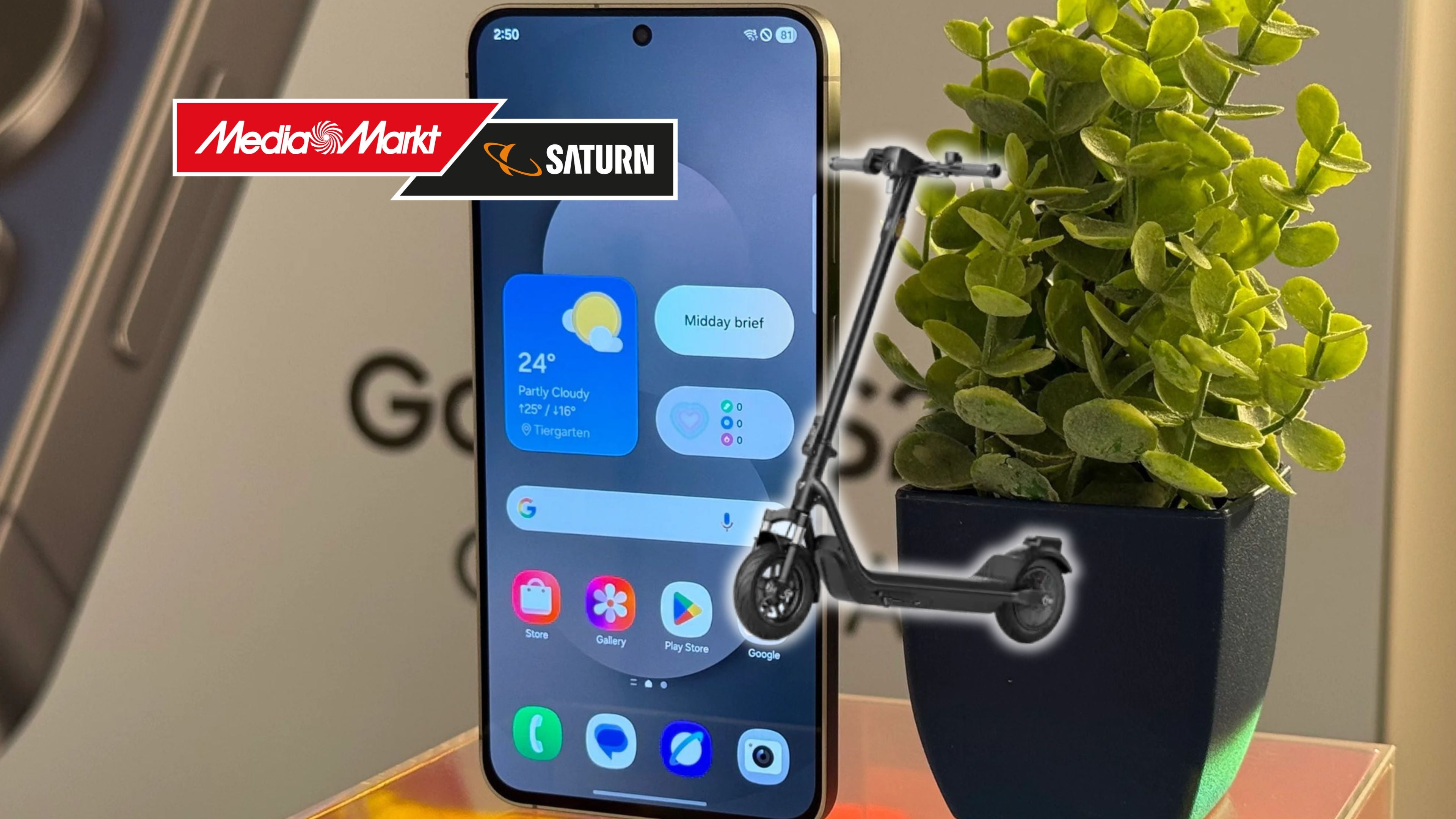 Samsung-Handy bei MediaMarkt zum Bestpreis: E-Scooter für nur 22 Euro dazu