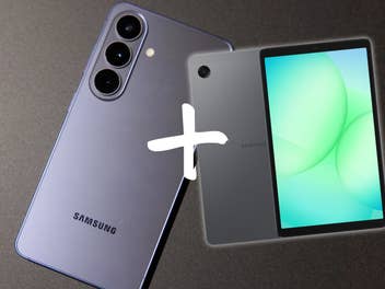 Samsung Galaxy S26 mit einem Pluszeichen daneben ein Samsung Tablet