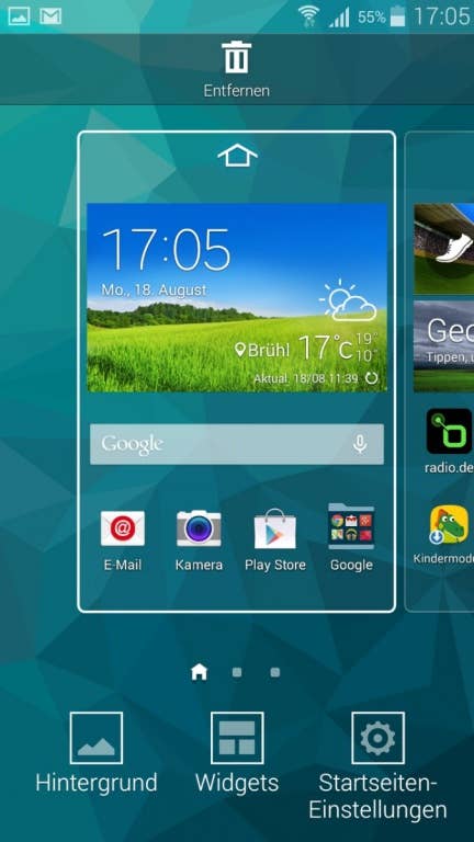 Samsung Galaxy S5 mini: Screenshots der UI