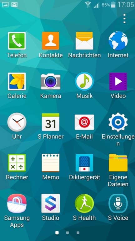 Samsung Galaxy S5 mini: Screenshots der UI