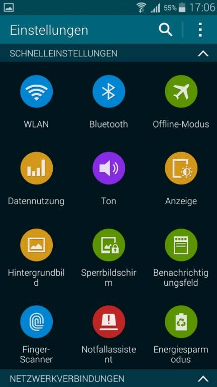 Samsung Galaxy S5 mini: Screenshots der UI