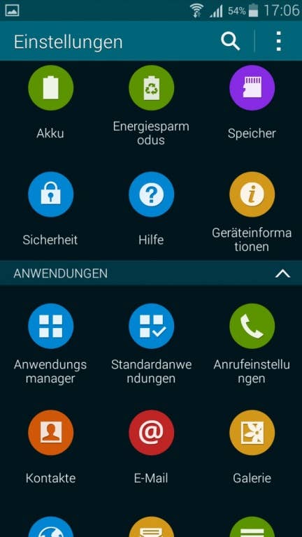 Samsung Galaxy S5 mini: Screenshots der UI