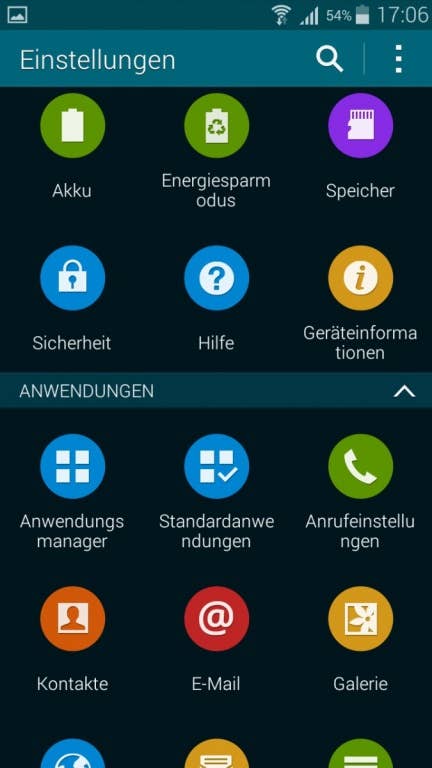 Samsung Galaxy S5 mini: Screenshots der UI