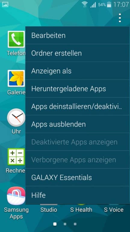 Samsung Galaxy S5 mini: Screenshots der UI