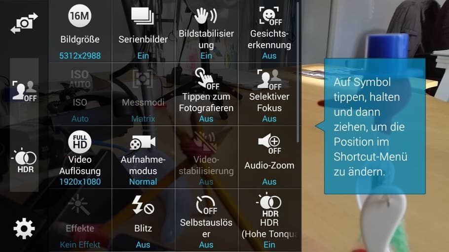 Samsung Galaxy S5: Screenshots Benutzeroberfläche