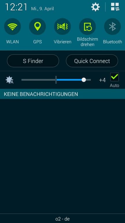 Samsung Galaxy S5: Screenshots Benutzeroberfläche