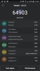 Samsung Galaxy S6 edge Benchmark-Test Antutu