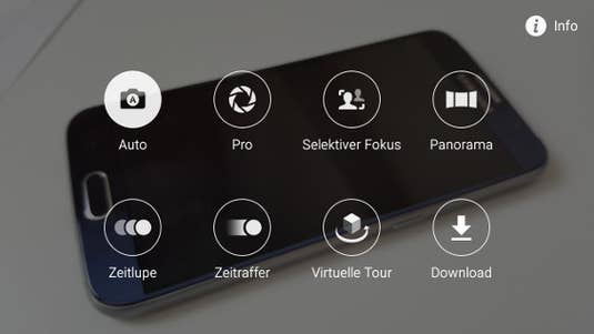 Samsung Galaxy S6 Kamera-Menü