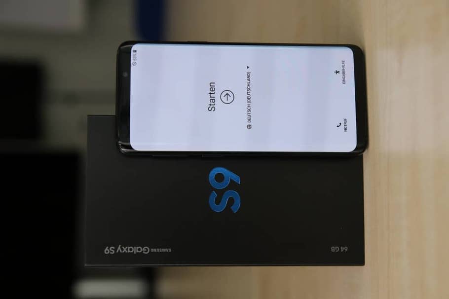 Samsung Galaxy S9 im Test: Unboxing