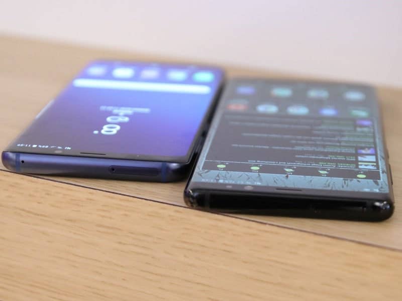 Samsung Galaxy S9+ gegen Note 8