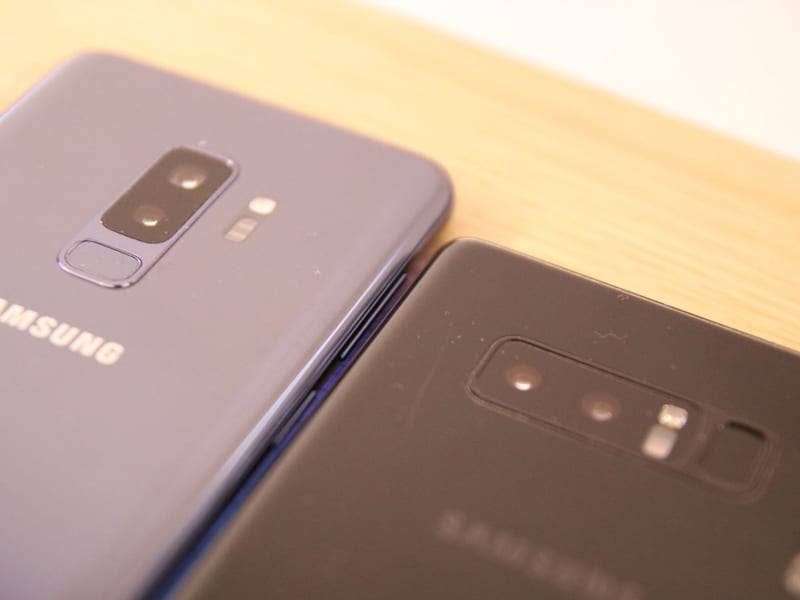 Samsung Galaxy S9+ gegen Note 8