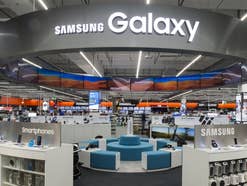 Samsung-Galaxy-Abteilung in einem Saturn