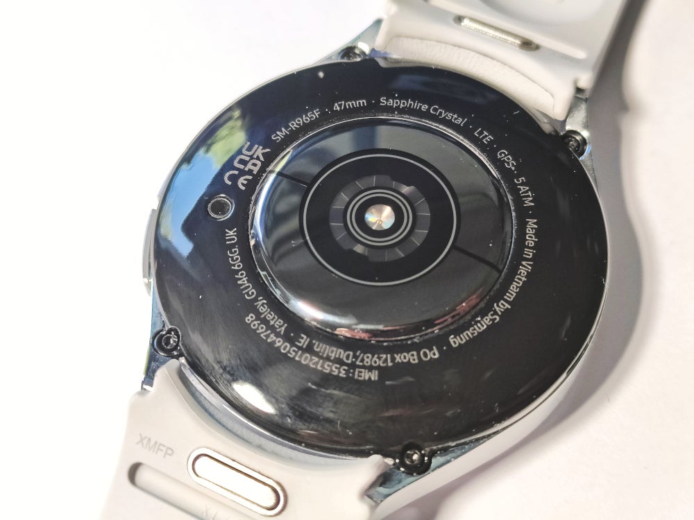 Rückseite der Samsung Galaxy Watch6 Classic.