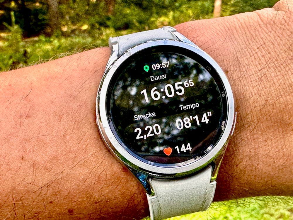 Workout-Modus auf der Samsung Galaxy Watch 6 Classic.