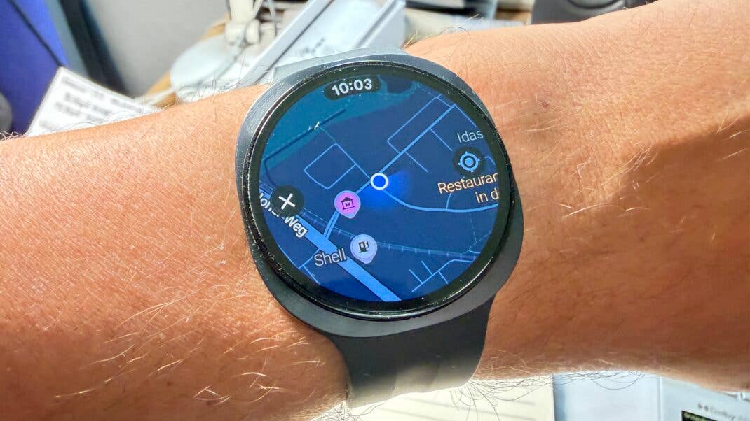 Google Maps auf der Samsung Galaxy Watch 9.