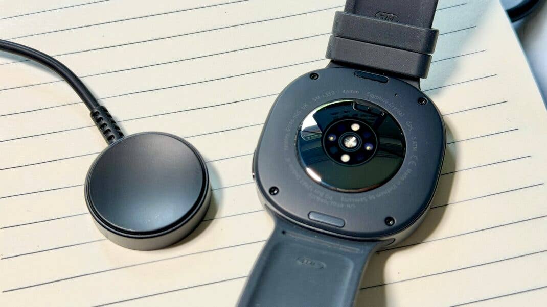 Samsung Galaxy Watch 9 Rückseite.