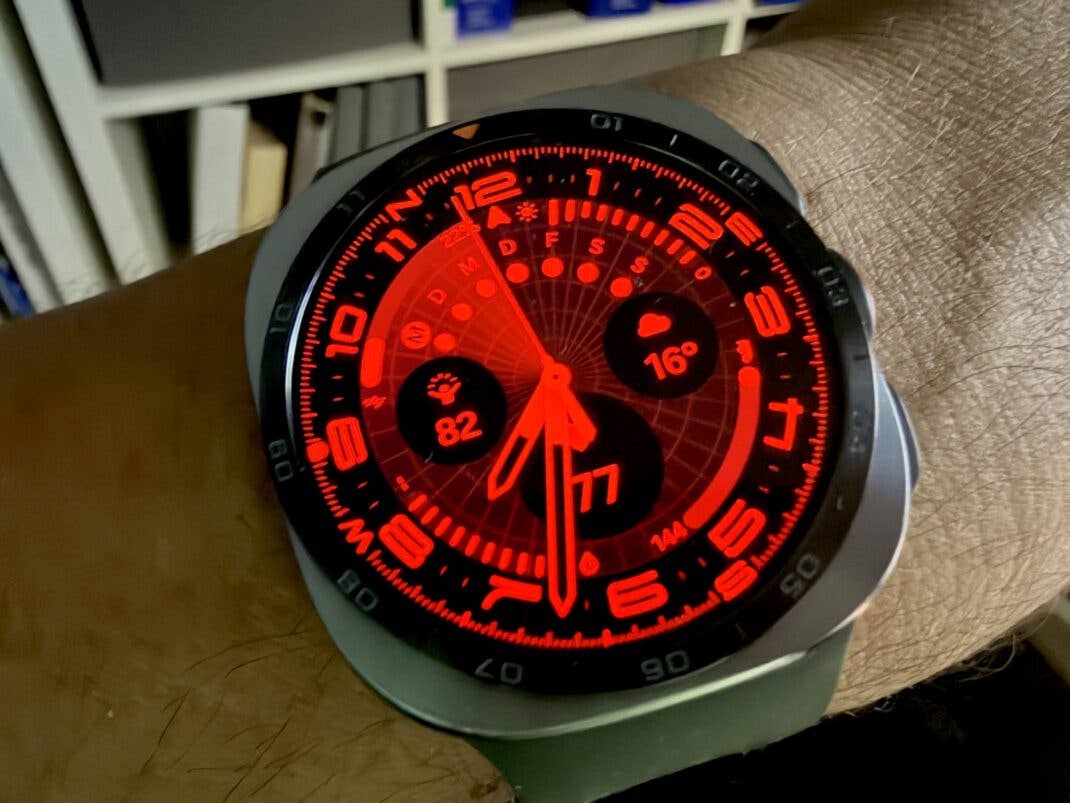 Nachtsichtmodus auf der Samsung Galaxy Watch Ultra 2